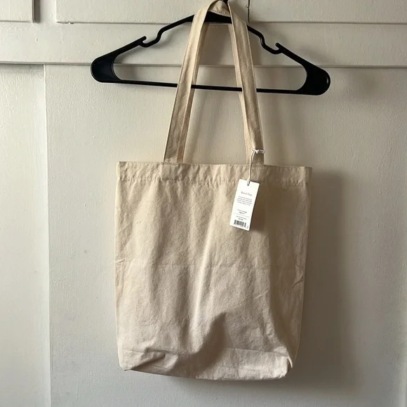 BAGGU Logo Canvas Tote Bag - Picture 3 of 4